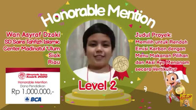  SD Sains Tahfiz Islamic Center Madinatul'ulum Raih Prestasi Tingkat Nasional